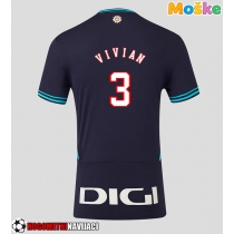 Moške Nogometnih dresov Athletic Bilbao Dani Vivian #3 Gostujoči 2025-26 Kratki rokavi